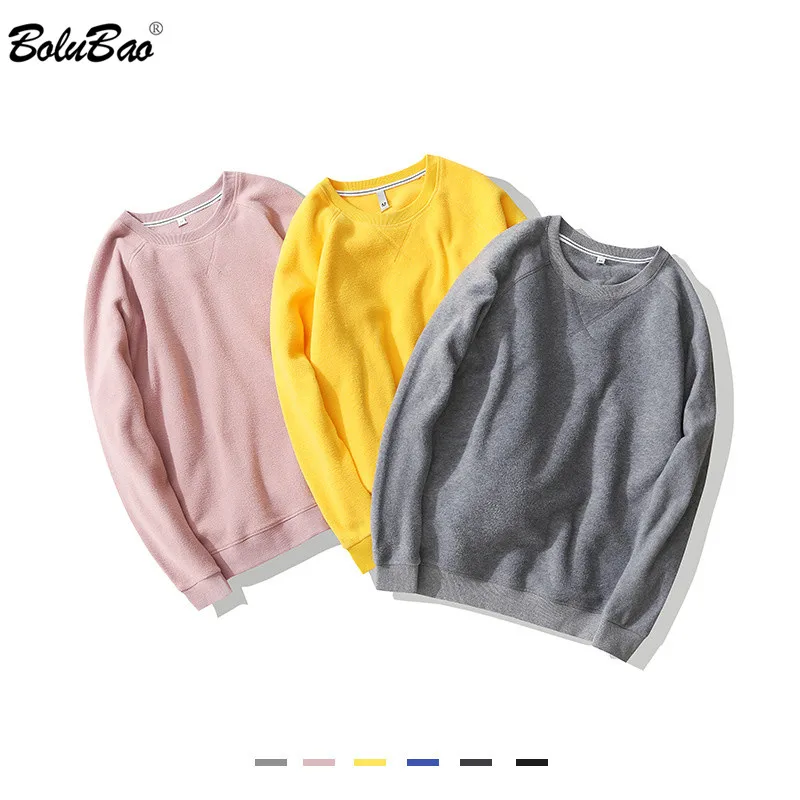 BOLUBAO Trendy Brand Men Solid Sweatshirts Autumn New Men's Fleece Casual Wild Sweatshirts O-Neck Hoodies Sweatshirt Male BOLUBAO Trendy Brand Men Solid Sweatshirts Autumn New Men's Fleece Casual Wild Sweatshirts O-Neck Hoodies Sweatshirt Male