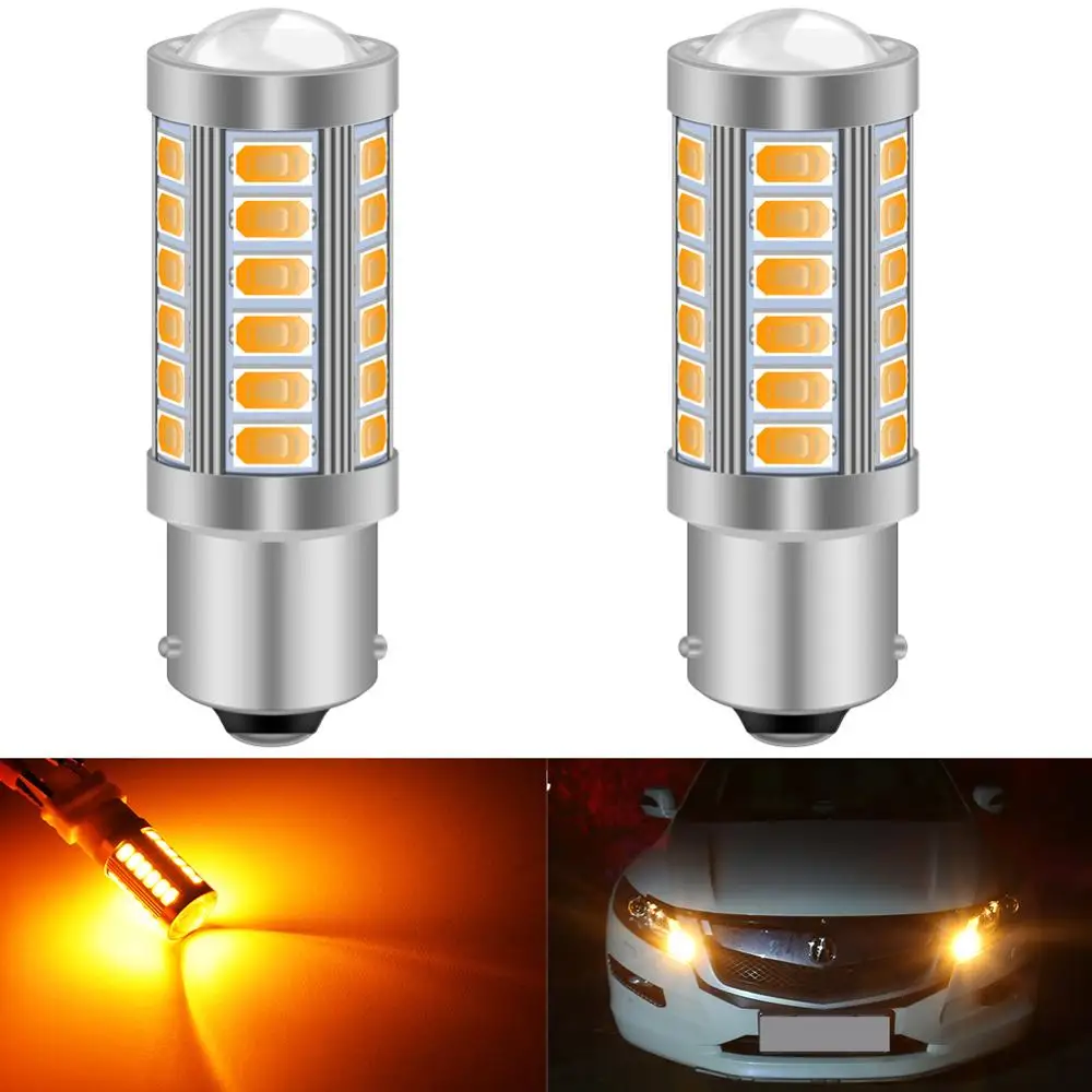 Katur 2 шт. 1156 BAU15S PY21W 7507 светодиодные лампы для автомобилей указатели поворота