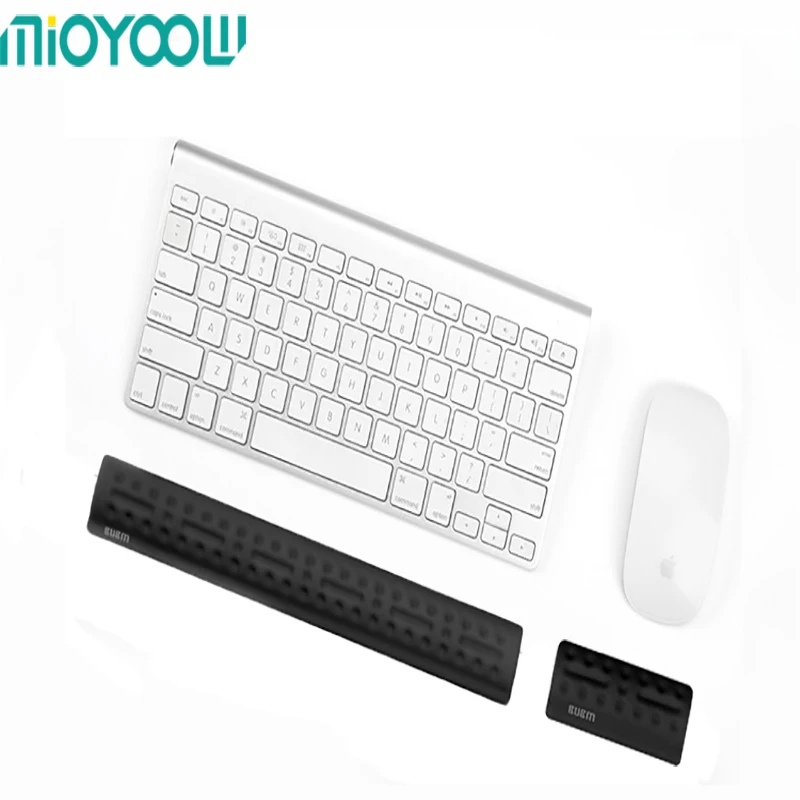 Black large small Мягкий коврик для мыши MiOYYOW с эффектом памяти Массажный коврик для клавиатуры и коврик для мыши Удобный Легкий Подходит для компьютера и ноутбука - Цвет: Black large small