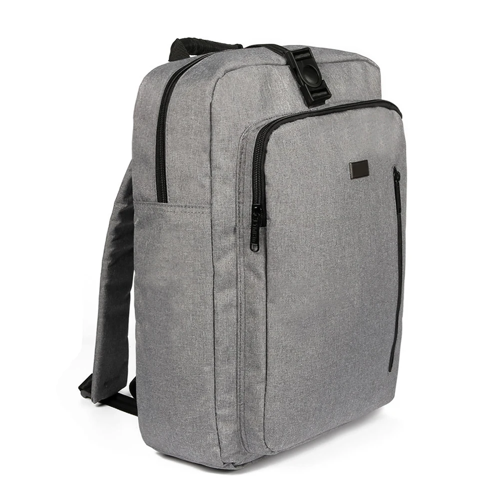 Мужской регулируемый ремень большой емкости для деловых поездок на открытом воздухе Повседневный износостойкий рюкзак на молнии сумка для ноутбука
