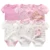 6pcs/lot Baby Bodysuit Fashion body Suits Short Sleeve Newborn Infant Jumpsuit Cartoon kids baby girl clothes 13