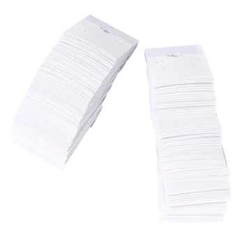

HOT 5*6cm White-Flocked Velvet Earring Display Hang Cards Hanger