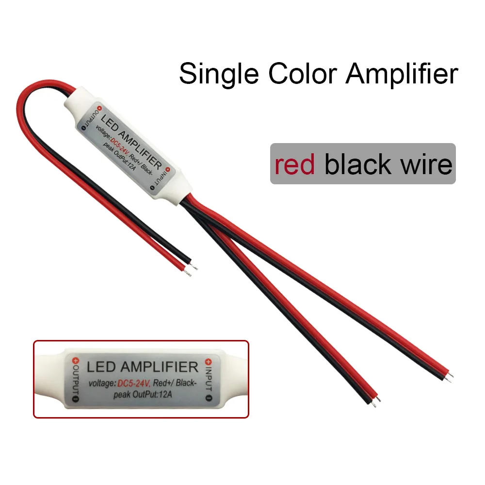Single Amplifier DC5-24V мини светодиодный Усилитель контроллер для RGB RGBWW 5050 2835 полосы света светодиодные полосы повторитель сигнала Светодиодная лента, аксессуар - Цвет: Single Amplifier