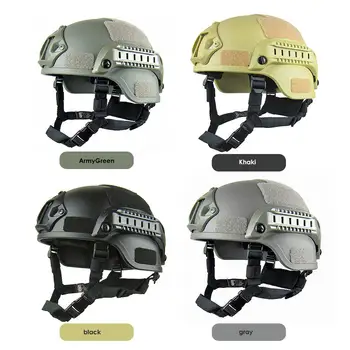 

Airsoft Helmet Paintball Helmet Specia Force Hat Side Rail 4 Colors Tactical Sticky Paper Camouflage Wilderness Survival