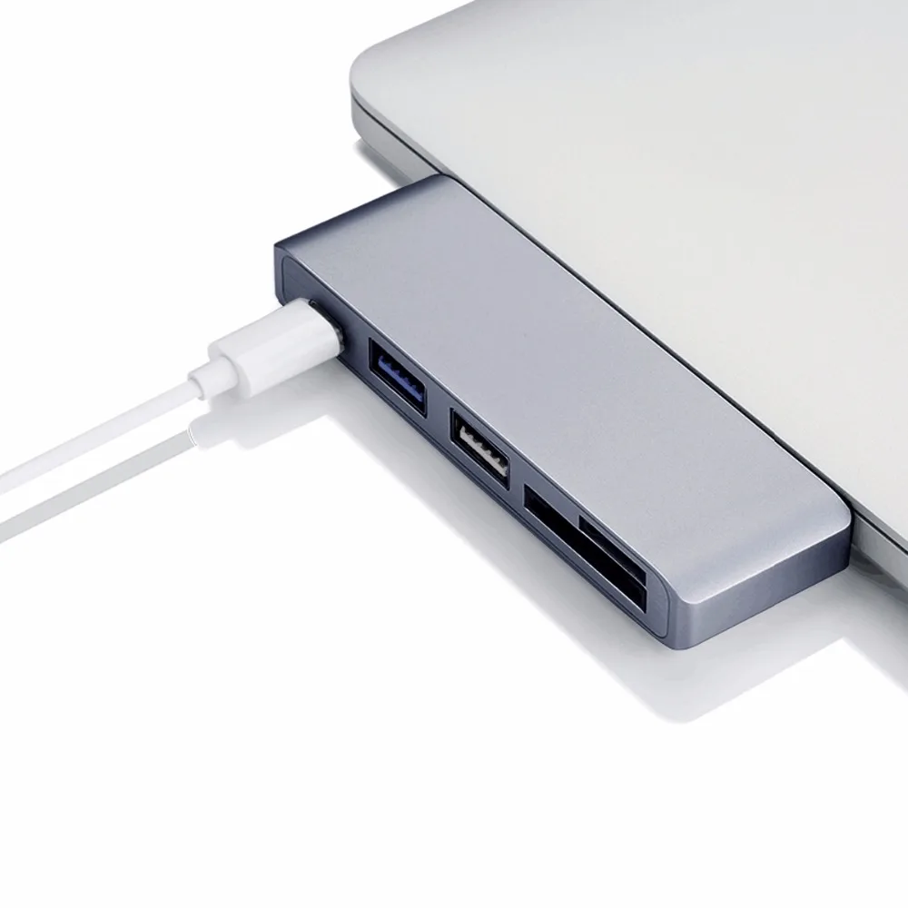 Станция Thunderbolt USB C Тип c SD, TF, USB концентратор с зарядки многофункциональный преобразователь для Macbook Pro SamSung S8 HuaWei Коврики 10 USB C