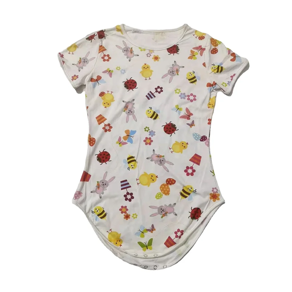 Adult Bodysuit Pajamas Snap Crotch Bee Printed Romper Onesie For Adult Baby Diaper lover Boys For Man Daddy Munmmy