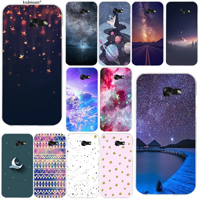 Beautiful Sky Star Twinkle Soft TPU Silicon Phone Case for Samsung Galaxy A3 A5 A7 2016 2017 Core 8262 850 Grand I9082 Shell | Мобильные