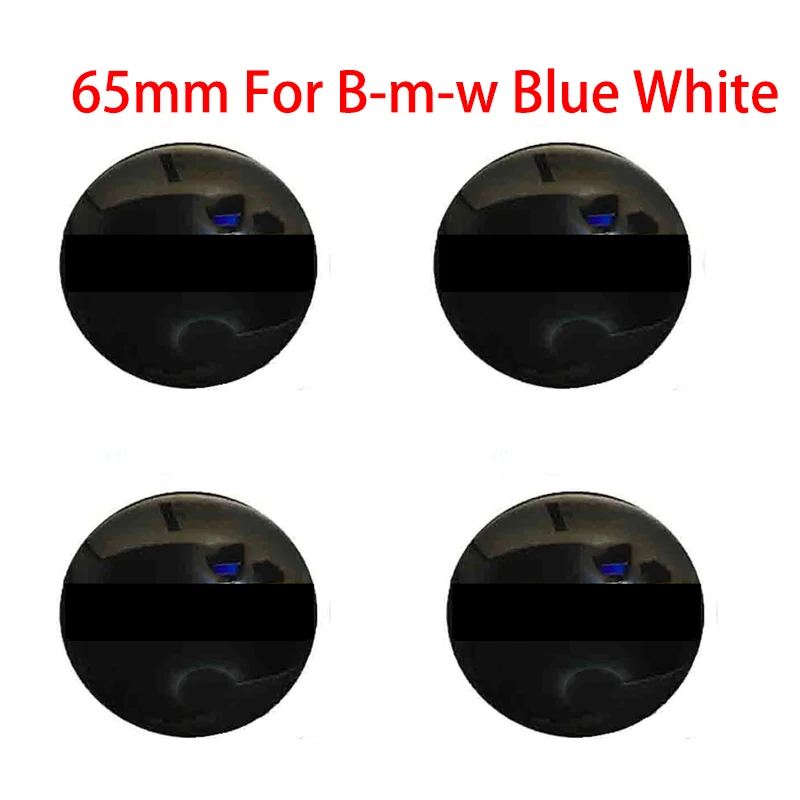 DIY1234 4PCS 65mm/2.56inch Auto Car Sticker Wheel Center Hub Cap Logo Aluminum fit for BMW 