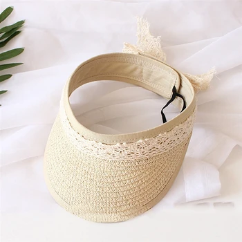 

Baby Unisex Straw Hat 2Color Infant Lace Casual Sun Outdoor Visor Hats Bucket Baseball Headwear Caps Brim Hat