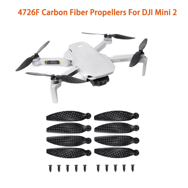 For DJI Mini 2 Carbon Fiber Propellers 4726F Lightweight Low Noise