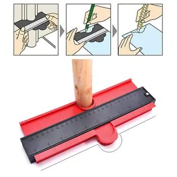 

Contourgauge Wheel Wide Gauge 5 Inch Multi-Angle Irregular Measurement Profile Ruler Tile Edge Forming Measuring Ruler