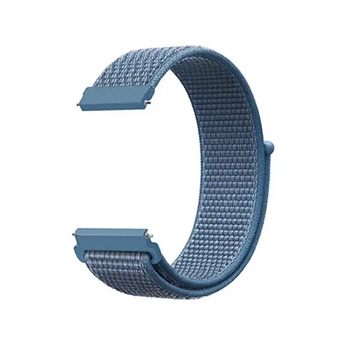 22 мм 20 мм нейлоновый ремешок для samsung gear S3 S2 Band Galaxy 46 мм 42 мм Active 2 полосы для Xiaomi Huami Amazfit Sport/Bip - Цвет ремешка: Cape blue