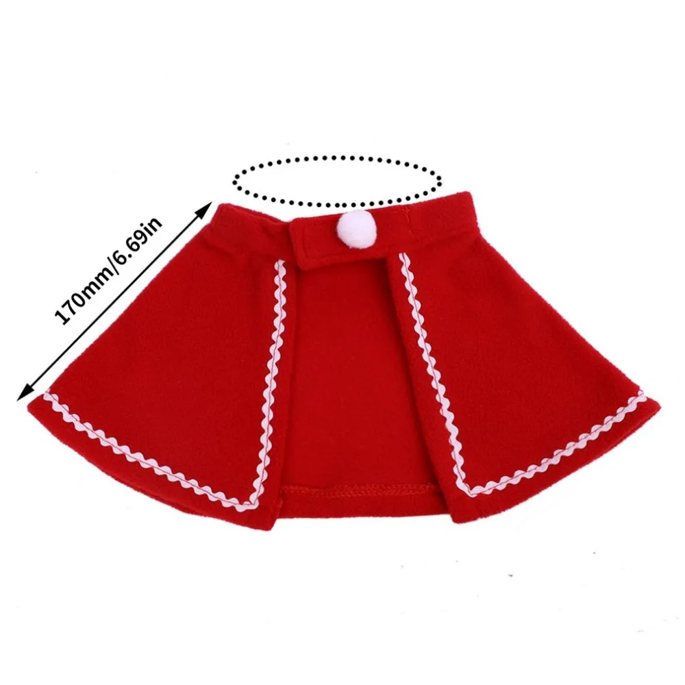 Christmas Pet Cape Hat Scarf Set Cat Cat Christmas Cloak Puppy Bib Festival Costume Set Pet Supplies