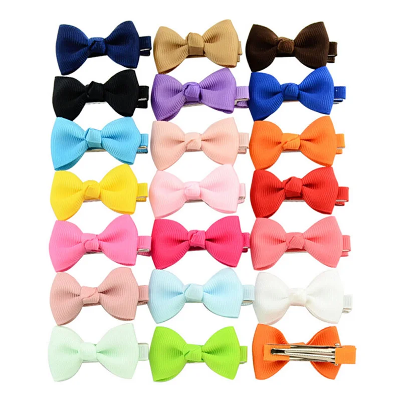 10/20pcs girl bow flower small hair clip newborn cute hair clip headdress child hair clip bangs hair accessories