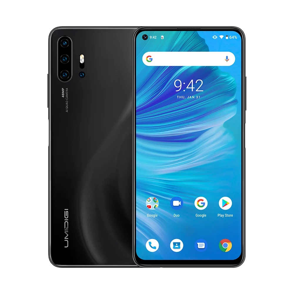 Смартфон UMIDIGI F2 на базе Android 10, 6 ГБ, 128 ГБ, четыре ядра, 48 МП, 32 Мп, камера, две sim-карты, LTE, 4G, мобильный телефон, 6,53 дюймов, отпечаток пальца, NFC