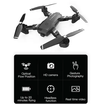 

Rondaful S6 Drone 4k HD WIFI 1080P 720P FPV Drones With Dual Camera Video Live Recording Quadcopter For Beginners