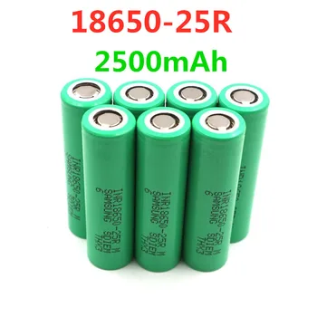 

18650 25R battery for Samsung 18650 25R INR1865025R 20A discharge lithium batteries, 2500mAh electronic cigarette Power Battery