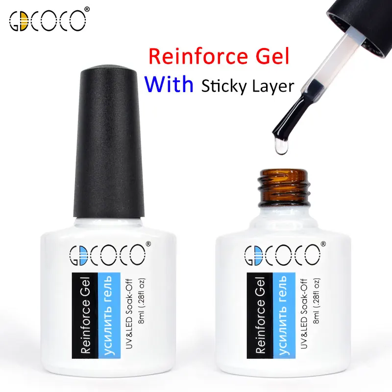 GDCOCO 8ml UV LED Soak off Base Coat Gel Enhancer Varnish Nail Gel Polish CANNI Matte Top Coat Nowipe Top Coat Reinforce Gel|coat gel|reinforce geltop coat gel - AliExpress