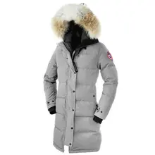 Женские пуховики с гусиным пухом для экстремальных погодных условий, Длинные парки с капюшоном на утином пуху, водонепроницаемые, натуральный мех енота, толстая зимняя женская парка CG
