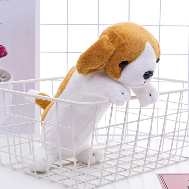 1 шт. мультяшный плюшевый чехол-карандаш Kawaii канцелярские принадлежности плюшевая собака щенок школьные канцелярские принадлежности пенал детский пенал Рождественский подарок