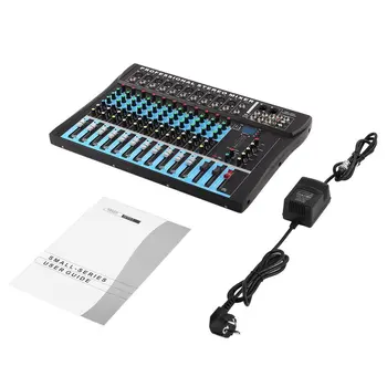 

CT12 10 Mono & 2 Stereo Input 12 Channel Professional USB Mixer Console High & Middle & Low 3-bands Vocal Effect Processor