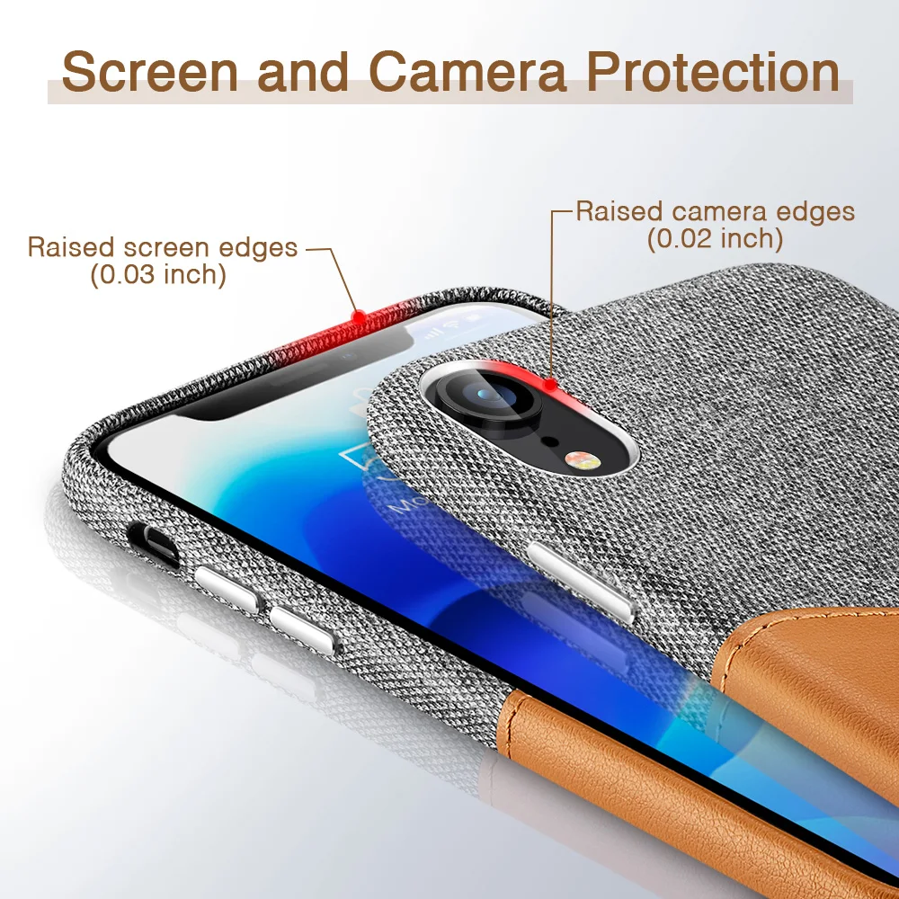 ESR чехол для iPhone XR XS Max высококачественный кожаный с мягкой тканью тонкий легкий