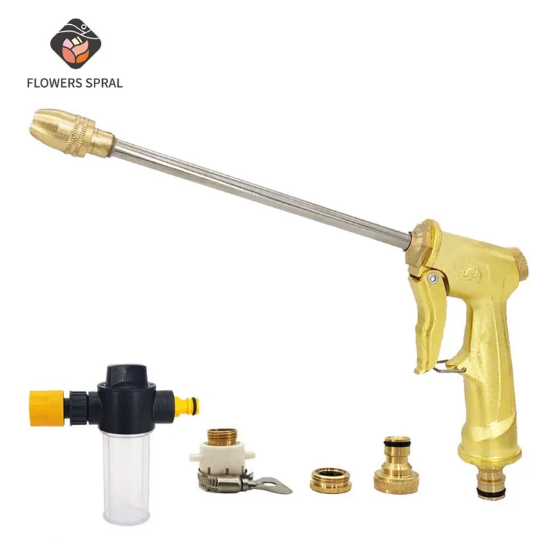 Pistola Ad Acqua Ad Alta Pressione Rondella Per Auto Getto D'Acqua Rondella Da Giardino Tubo Flessibile Bacchetta Ugello Spruzzatore Irrigazione Spray