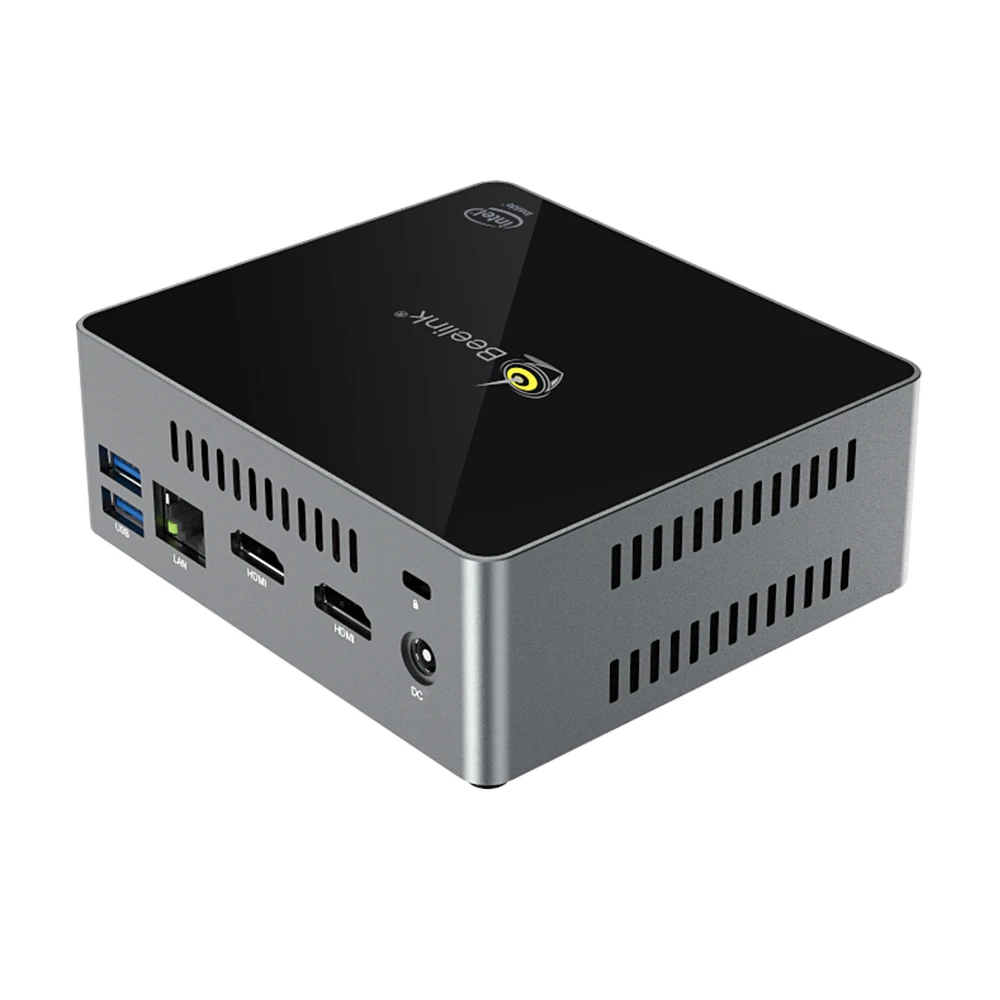 Beelink J34 win 10 Мини ПК intel J3455 2 3 ГГц 8 ГБ DDR3 128 Гб SSD windows компьютер linux NUC ubuntu настольные