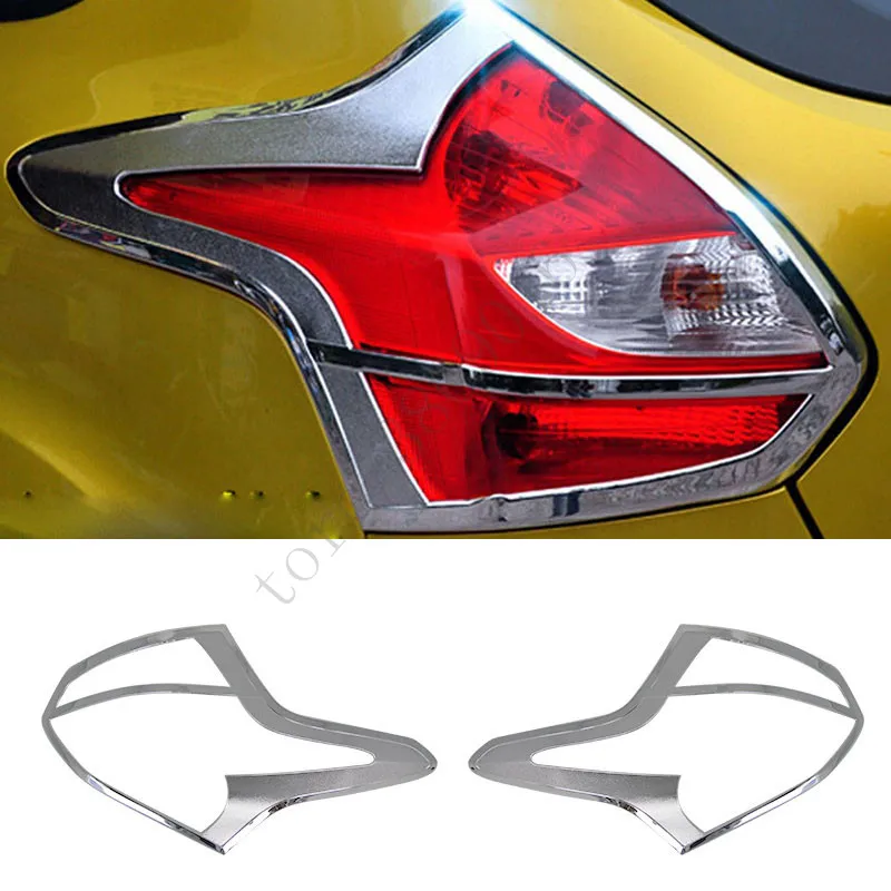 ABS Chrome Rear Tail Light Lamp Cover Trim Car Styling Fit For Ford Focus MK3 Hatchback 2012 2013 2014 |