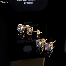 

Donia jewelry Fashion new luxury colorful AAA zircon earrings women's banquet earrings high-end jewelry