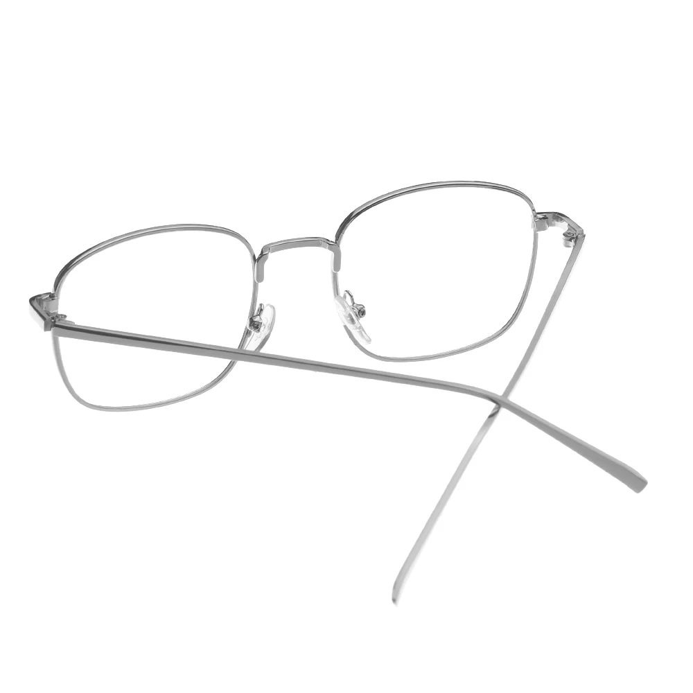 Новые модные женские и мужские металлические винтажные квадратные очки, негабаритные очки, оправа для оптических очков, оправа для темпера, мужские очки для чтения