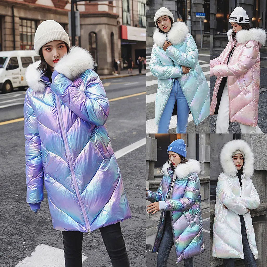 SAGACE, новинка, осенне-зимнее женское толстое теплое свободное ветрозащитное длинное пальто со стразами, зимнее пальто