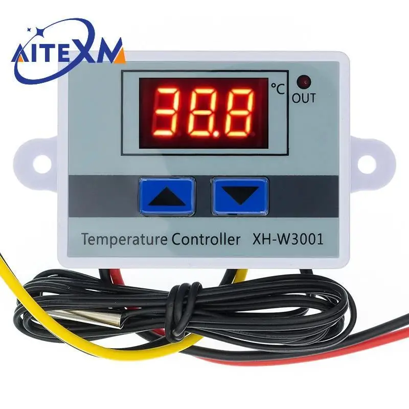 Digital LED Temperature Controller with NTC Sensor for Incubator Cooling and Heating