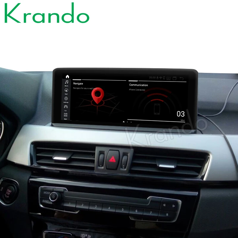 Krando Android 10 0 4G 64G 25 ''автомобильный аудио навигатор gps для BMW X1 F48 2016 + NBT EVO Радио