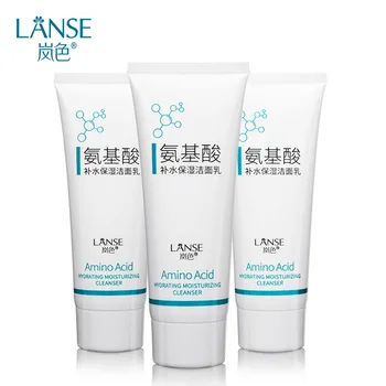 

lan se Amino Acid Cleansing Foam Women's Gentle Water Moisturizing Cleansing Deep Cleaning Oil-control Acne Male Facial Cleansin