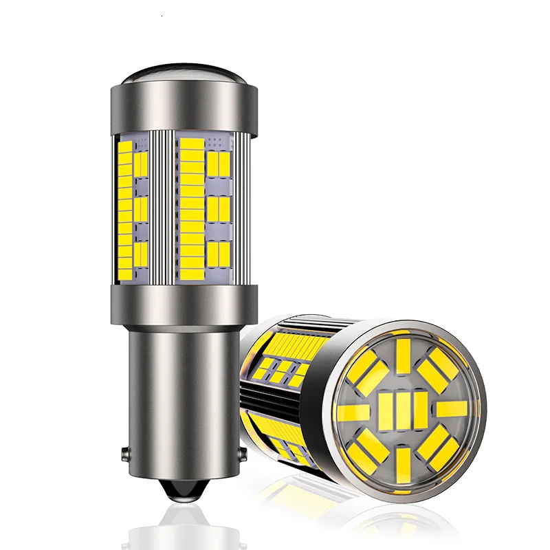 1 шт. 1156 светодиодный P21W BA15S PY21W BAU15S Canbus лампы 4014 105SMD T20 7440 W21W светодиодный ошибок автомобилей светодиодные фонари для Автомобильный поворотный сигнал свет