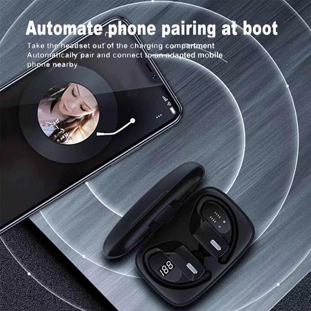 Brand New T17 TWS Wireless Bluetooth Earphone Sports Headset Earbuds Waterproof Headphones with Charging Box For Phone Mic | Электроника