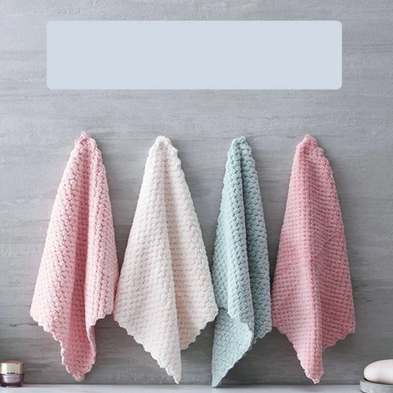 Household Super Absorbent Cleaning Cloth Rag For Cars Microfiber Kitchen Towel Dishcloths Washing Cleaning Rags For Dish Washing