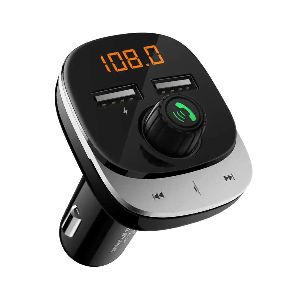 CMP3 Автомобильный MP3-плеер, Bluetooth, fm-передатчик, 1,1 дюймов, дисплей, 3.1A, USB, автомобильное зарядное устройство, светодиодный, цифровой экран, mp3-плеер, модулятор - Формат цифровых медиаданных: CMP3