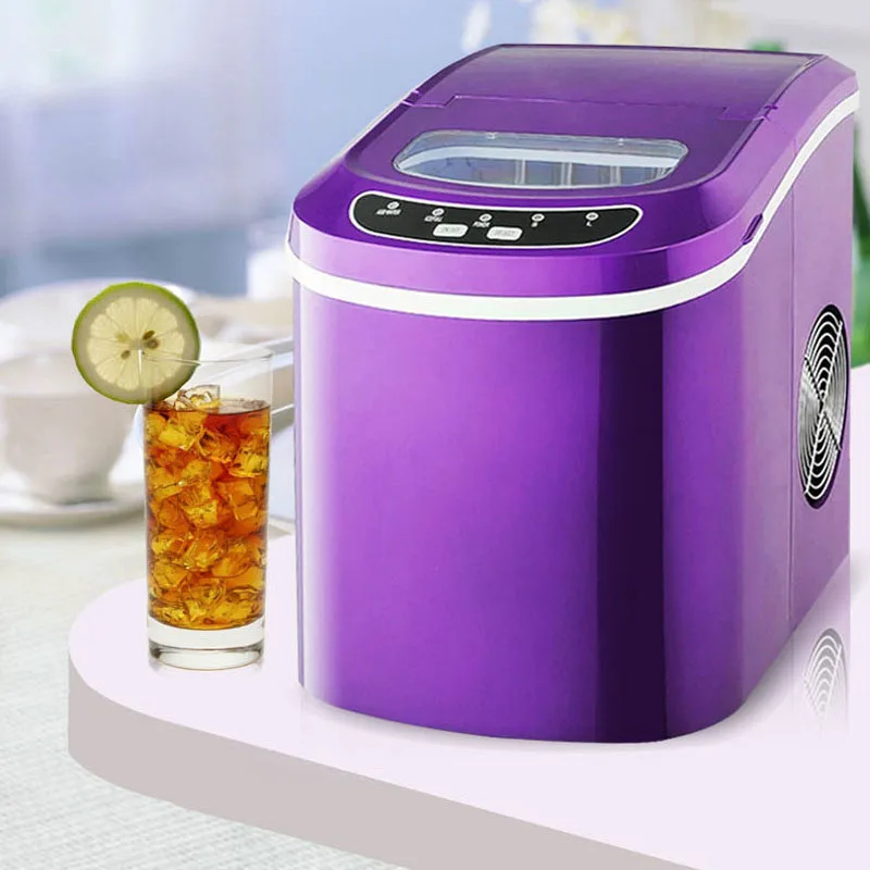 Small Ice Machine Bar Automatic Ice Machine 220V Fan Coffee Shop Milk
