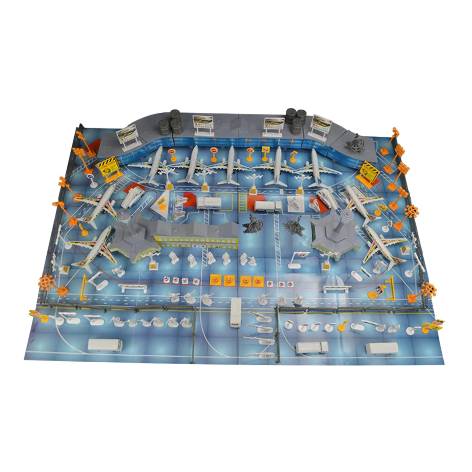 200Pcs Simulation Airport Scene Kids Educational Vehicle Airplane Car