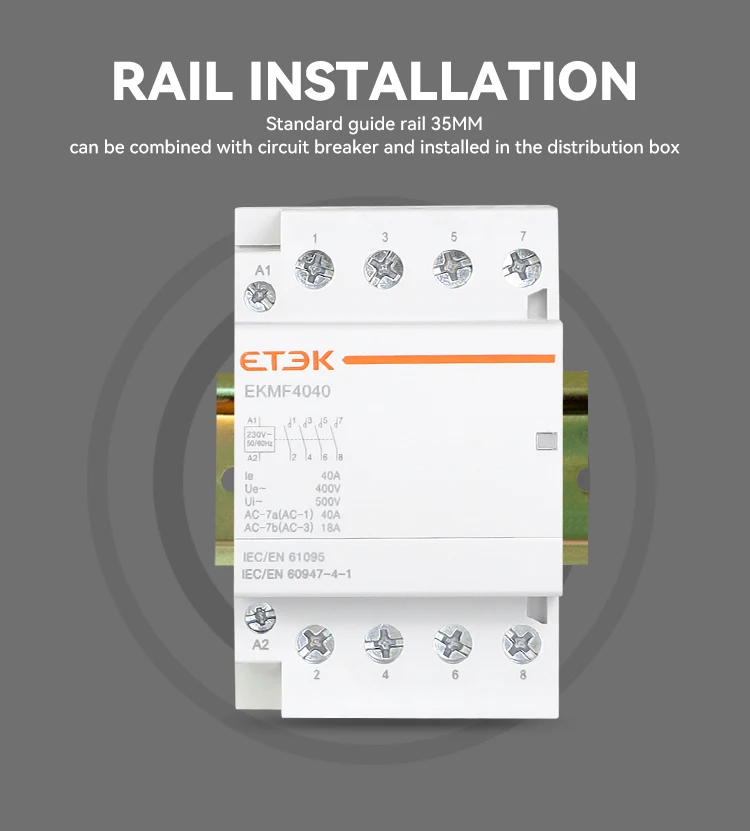 Modular Contactor Automatic  4P 230V 380V Single-phase Three-phase 25A 40A 63A 4