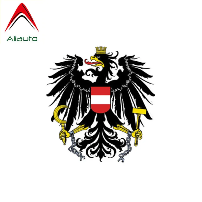 Aliauto оригинальная забавная Автомобильная наклейка Австрийский флаг герб