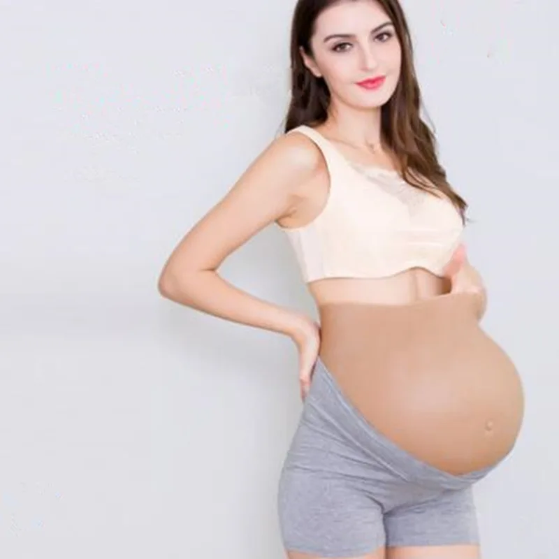 Top Quality  2-10 Month and 5-10 Twins Full Silicone Belly Realistic Fake Pregnant Tummy   Tummy Tuck    Men Body Shaper 4 5 month 1500g realistic soft 100% silicone belly artificial tummy fake belly baby tummy silicone beer belly fake pregnancy fat