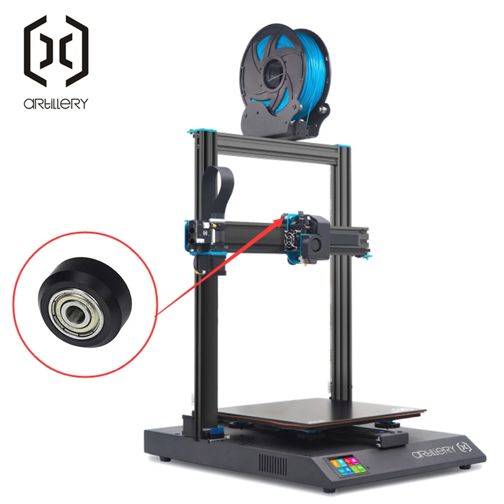 Polia de Rolamento Adequada para Sidewinder x1 e Genius Suporte para V-groove C-beam Impressora 3d Parte Pcs - Imagem 4