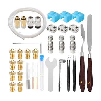 

41Pcs 3D Printer Accessory Set Removal Clean Nozzle Filament Needle for MK8 Copper Nozzle Platform Cleaning
