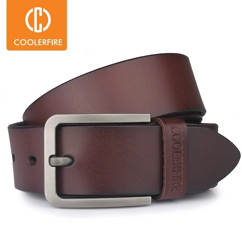 

100% cowhide genuine leather belts for men brand Strap male pin buckle fancy vintage jeans cintos HQ019 freeshipping