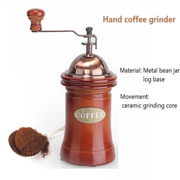 

Coffeeware Coffee Grinder Burr Portable Hand Crank Grinder Manual Coffee Grinder Stainless Steel Ceramic Manual Coffee Grinder