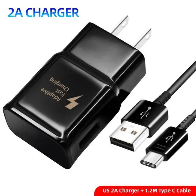 Fast Charger 1.2 m USB Type-C Cable Travel Adapter EU/US Note8 S9 S8 C5 C7 C9 Pro Devices Battery Charger for Smartphone