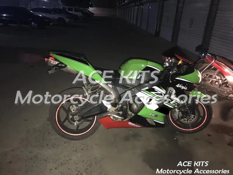 Мотоциклетный обтекатель abs, пригодный для kawasaki Ninja ZX6R 599 636 2005 2006 корпусные детали пресс-форм черный ACEKITS Магазин № 0178